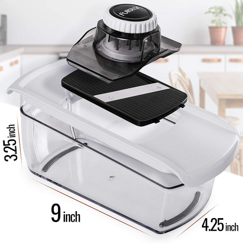 Fullstar Mandoline Slicer, Cheese Grater, Vegetable Spiralizer & Slicer for Cooking & Meal Prep (6 in 1)