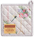 Maison d' Hermine Pot Holders, 100% Cotton Heat Resistant Potholders, 8" x 8", Champ De Mars