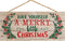 Have Yourself a Merry Little Christmas Hanging Sign, 5 x 10 Wood Plank Design