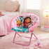 Chair,19 3+ Gabbys Dollhouse Toddler Saucer Kids Folding Lounge Chair with Soft Cushion & Sturdy Metal Frame, Portable