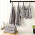 Set of 12 Microfiber Kitchen Towels and Dishcloths, 26 x 18 Inch and 12 x 12 Inch, Lint Free Grey Dish Towels