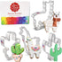 Ann Clark Cookie Cutters Llama and Cactus, 4-Pc Set Made in USA