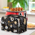 Coffee Theme Print 2 Slice Toaster Cover, Universal Size Kitchen Appliance Dustproof Cover