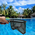 Yardwe swimming pool leaf net swimming pool leaf rake fine mesh frame net small swimming pool strainers fine mesh fish dip net pond bag basket Salvage Net Pool Leaf Skimmer Cleaner liner