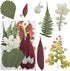 Cinvo 63 Pcs Real Dried Pressed Leaves - Natural Dried Leaf for Candle Resin Jewelry Crafts Making