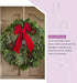 Ripeng 6 Pieces 12 Inch Plastic Wreath Hanger for Front Door - Clear Door Wreath Hooks for Christmas, Halloween Decor