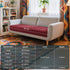 Hokway Stretch Cushion Covers for Sofa Seat - Christmas Wine Red Cushion Protector (Medium)