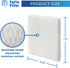Fette Filter - Filter T Humidifier Wicking Filters Compatible with Honeywell HFT600T HFT600PDQ for Honeywell Tower Humidifier HEV615 Series & HEV620 Series. Includes 2 Replacement Filters.