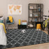 3x5 Chicrug Shag Geometric Modern Area Rug for Bedroom, Feet Memory Foam Indoor Carpet, Fluffy Rug for Living Room