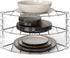 3-Tier Counter Deco Brothers and Cabinet Corner Shelf Organizer, Chrome