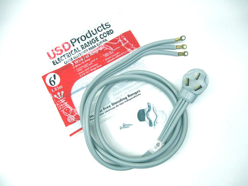 6 Ft Range Cord - 3 Prong