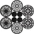 Studio Cornelia's 6 Decorative Heat Resistant Silicone Trivet Mats for Hot Pots and Dishes + 4 Coasters