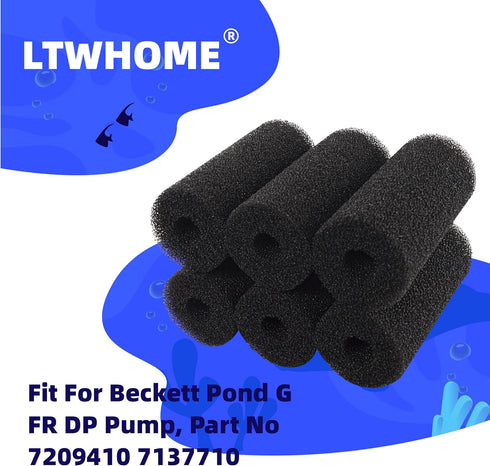 7209410 7137710 (Pack 6) LTWHOME Pre-Filter Sponge Roll Fit for Beckett Pond G FR DP Pump, Part No