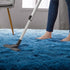 DweIke Luxury 4' x 6' Modern Indoor Area Rugs: Navy Blue High Pile Fluffy Carpet for Girls Kids Bedroom, Non-Slip