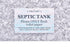 Septic Tank Sign - Adhesive Plaque for Restroom, Bathroom, Toilet, Loo, W.C, Light Blue Foamex Board