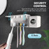 2000mAh 4 Auntyfey Sanitizeri Toothbrush Holder, Sanitizeri Toothbrush Cleaner, Rechargeable Cordless Wall Mounted