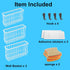 FHJP 3Pcs, 2 3 Cabinet Door Organizer Foil and Plastic Wrap Organizer with Sponges, Cabinet Door Storage with Caddy