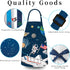 Kids Apron for Boys, Unisex Kitchen Bib Apron with Adjustable Neck Strap for Cooking, Painting, Baking