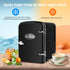 Portable Mini Fridge, 4 Liter 6 Can Cooler and Warmer Compact Refrigerators with Observation Window, 100% Freon-Free &