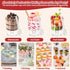 190 5 OZ Set Pcs Dessert Cups with Spoons Cocktail Picks, Clear Mini Dessert Shooter Cups, Plastic Parfait Cup