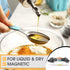 Spring Chef Stainless Steel Magnetic Measuring Spoons Set of 8 with Leveler for Baking and Cooking