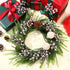 30 Geosar Pieces Artificial Christmas Berry Picks with Snowflake Glitter Artificial Holly Berry Stems for Christmas
