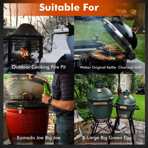 FOTITM Grill Cover for Large Green Egg, Outdoor Cover with Durable & Water Resistant Fabric Premium Ceramic Grill Cover