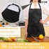 Tosewever 4 Pack Adjustable Bib Apron Waterdrop Resistant Apron with Pocket, Cooking Kitchen Restaurant Aprons for Women Men Chef, BBQ Drawing Crafting Outdoors (Polyester-Black, 4)