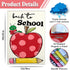 Welcome Back to School Garden Flag 12x18 Inch, Double Sided Love Heart Apple First Day Outdoor House Decoration