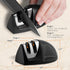 NutriChef 7 Piece Kitchen Knife Set, Stainless Steel Precision Knives with 5 Knives & Bonus Sharpener, Acrylic Block