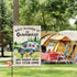 What Happens at Campground Get Laughed Garden Flag - 12 x 18 Inch Holiday Yard Outdoor Decoration