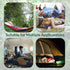 QUTOOL Small Travel Pillows for Sleeping, Cooling Memory Foam Camping Pillow, Portable with Travel Storage Bag