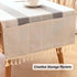 20" 60" Waterproof Coffee Table Cover, Rectangle Cotton Linen Coffee Table Cloth With Pockets And Tassel For Living