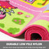 5.2x3.3 Capslpad Kid Rug for Playroom Pink Play Rug Traffic Road Car Play Mat ft Educational Learning Area Rug Washable