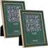 YiPinYin 2-Pack 5x7'' Jasper Green Picture Frames with Gold Plated Edge,HD-Real Glass