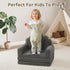 2-in-1 Airpanda Toddler Chair for Kids, Soft Couches that Fold Out for Toddler, Convertible Baby Sofa to Lounger