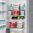 Soda Can Dispenser for Refrigerator with Lid - Durable Drink Organizer, Stackable BPA Free, Holds 9 Cans