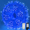 LAMPHOME 165FT 500 LED Blue Christmas Lights,16 Modes Connectable Fairy String Lights,