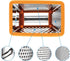 Spring Chef Handheld Stainless Steel XL Parmesan Cheese Grater, 4 Sided Manual Box Grater for Kitchen