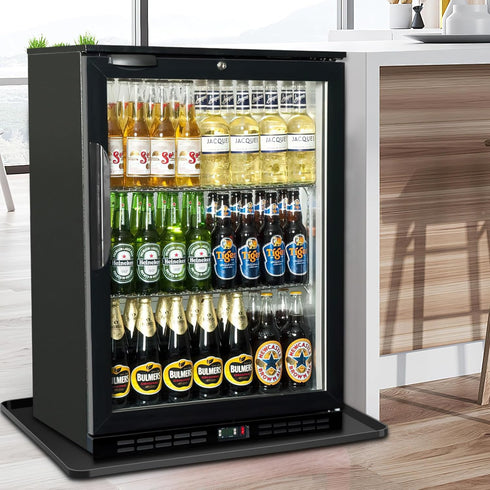 Mini Fridge Silicone Mat, 24''x24''x0.5'', Drip Pan to Prevent Appliance Leakage and Protect Floor (Black)