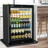 Mini Fridge Silicone Mat, 24''x24''x0.5'', Drip Pan to Prevent Appliance Leakage and Protect Floor (Black)