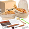 Set of 3 Lokeisna Sourdough Bread Baking Supplies, Sourdough Starter Kit, Bread Proofing Basket & Tools