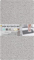 Nonslip Bath Mat, Extra Thick 0.6" Quick Dry Anti Slip Shower Mat for Tub Bathroom Pool Kitchen (Light Gray 16x27)