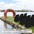 1 Pack Black Spandex Stretch Folding Chair Covers for Wedding Party,Universal Fitted Washable Dining Seat Slipcovers