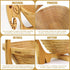 MYOSOTIS Foldable Fruit Basket, Collapsible Bamboo Fruit and Veggie Basket for Christmas Holiday Party (Elephant)