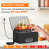 Portable Oven, 12V 24V 110V-240V Car Food Warmer, Electric Heated Lunch Box for Road Trip/Camping