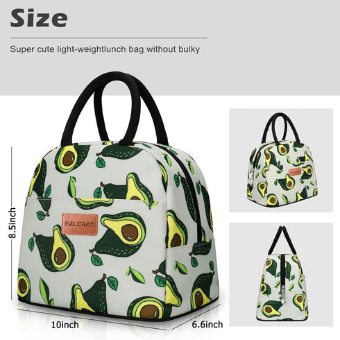 BALORAY Insulated Lunch Bag for Women Men, Reusable Lunch Tote for Work, Picnic or Travel