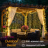 suddus 200 LED Curtain Lights for Bedroom, Fairy String Lights Indoor Outdoor for Christmas, Party Decor