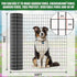 24 50 2x3 inch 15GA PVC Coated Welded Wire Mesh Fence, in x ft, Mesh Heavy-Duty Roll, Garden Border Fencing