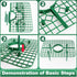 Qumenan 5 Pack 4 Strawberry Plant Support Square Strawberry Supports for Garden Green Holder Plastic Stand with Sturdy